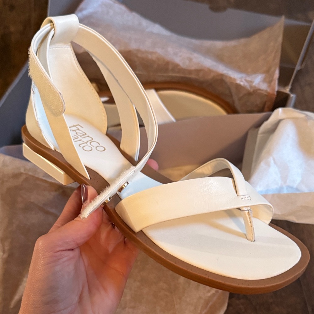Franco Sarto Women's White Sandals